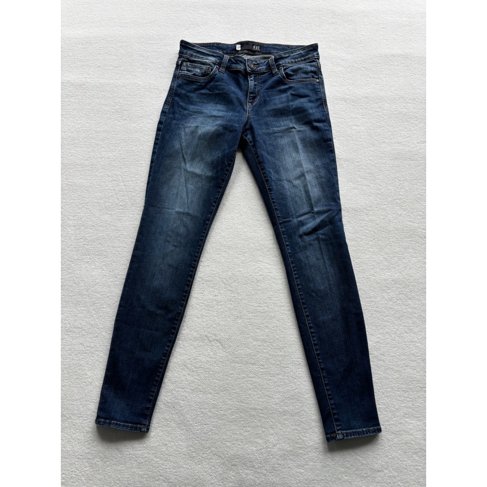 Kut from the Kloth Toothpick Skinny Jeans Women‎ 6 Blue Dark Wash Stretch Denim